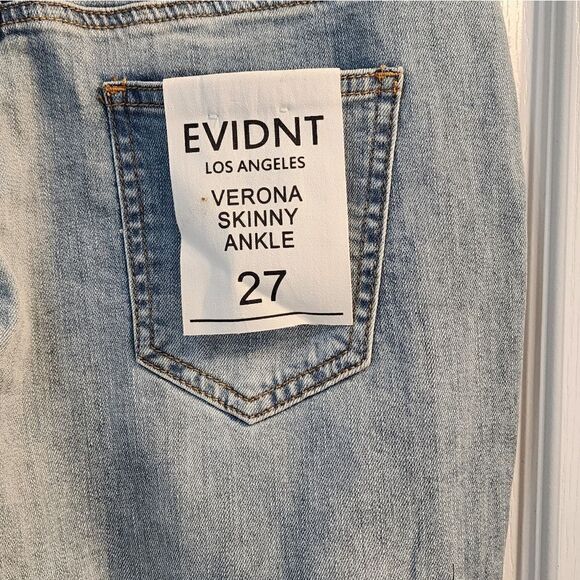 NWT Anthropologie EVIDNT Verona Skinny Ankle Jeans Size 27 - Picture 4 of 5